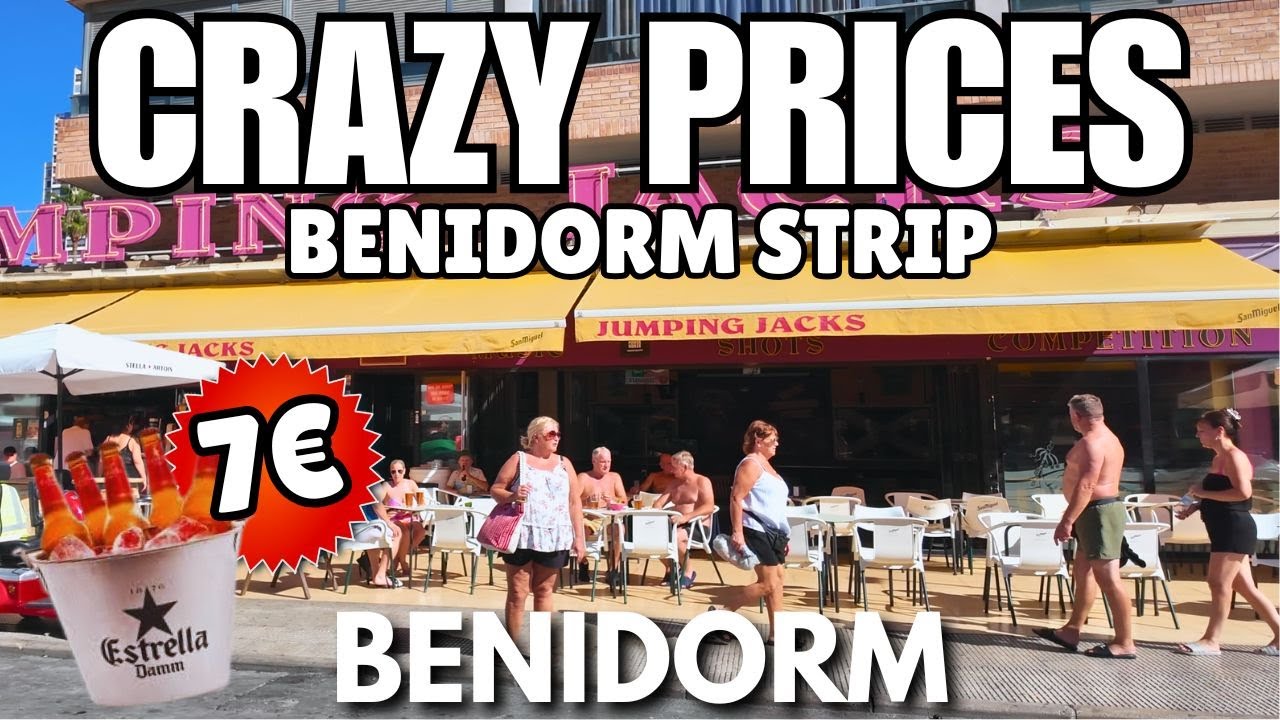 Benidorm Strip: CRAZY Drink Prices, Busy Pubs & Happy Tourists! 🤩🍺