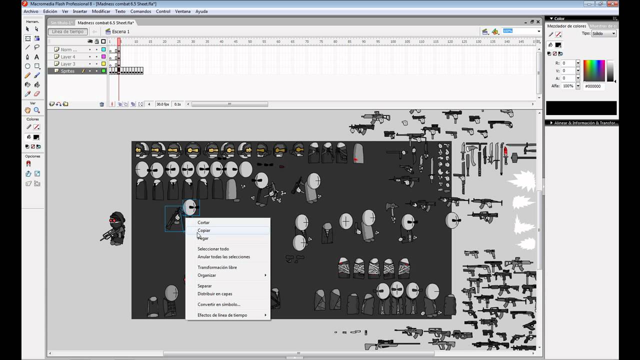 Macromedia flash tutorial -interpolaciones de movimiento- esp