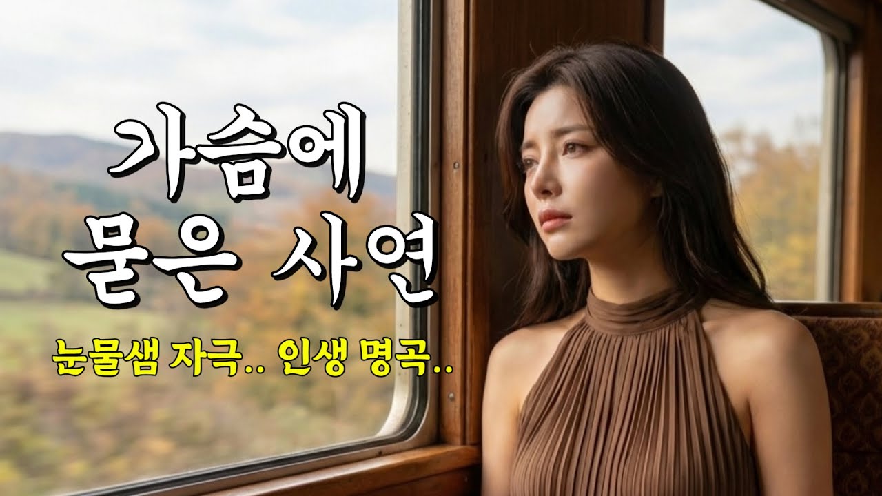 😭듣자마자 눈물 터지는 5060 인생곡 '가슴에 묻은 사연' /AI 작곡🎵