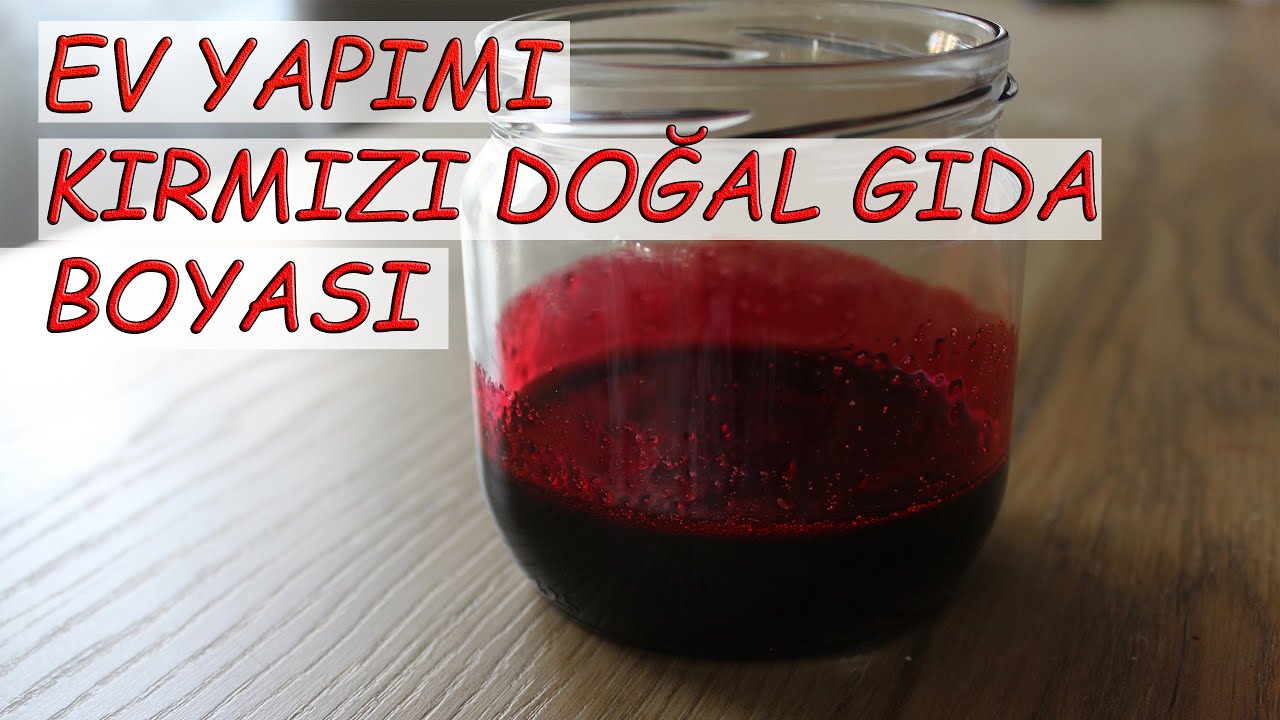 Pancardan Ev Yapımı Doğal Kırmızı Gıda Boyası