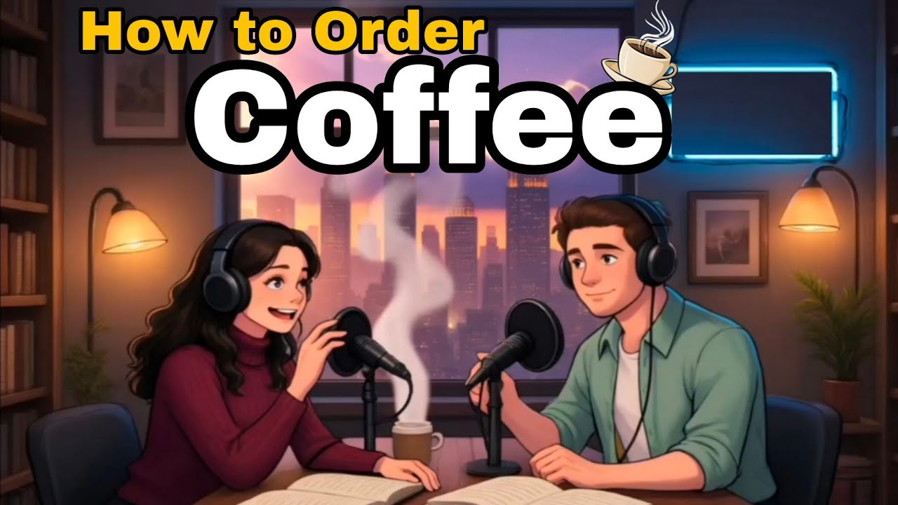 🤔How to order Coffee in ENGLISH - Podcast For Speaking Fluency