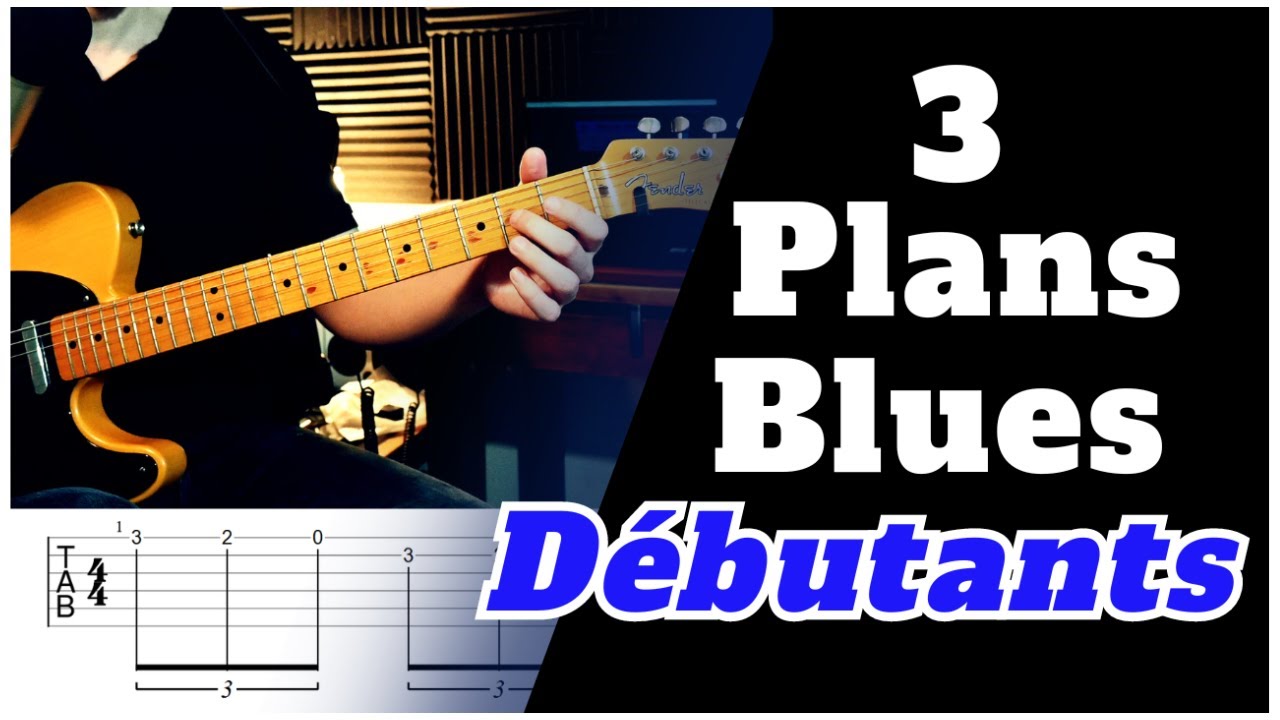 3 Plans Blues Faciles en E avec des Cordes à Vide (Débutant)