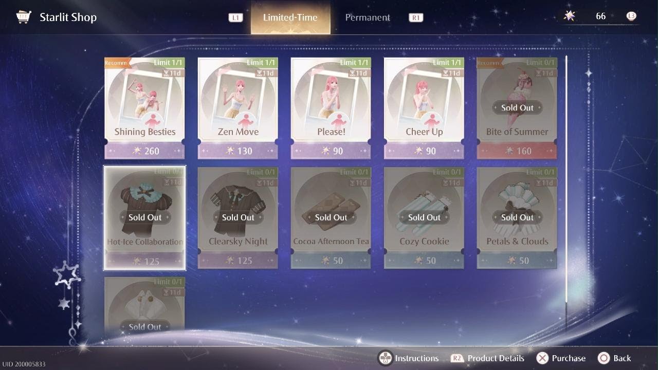 Sea Of Stars Shop Items March 2026 #InfinityNikki