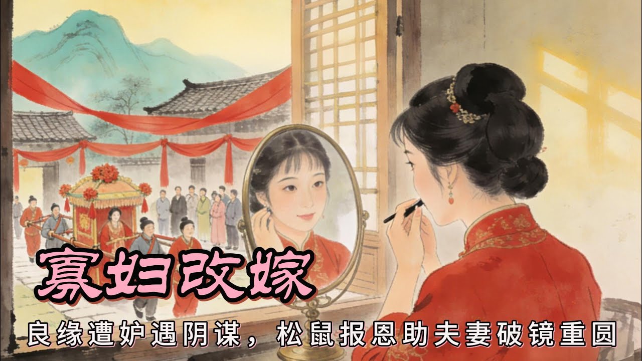 張淑霞與母親柳氏相依爲命，她因上山採藥墜陷阱被貨郎徐振所救，二人漸生情愫，終成眷屬。   #民間故事   #民間傳奇   #故事分享