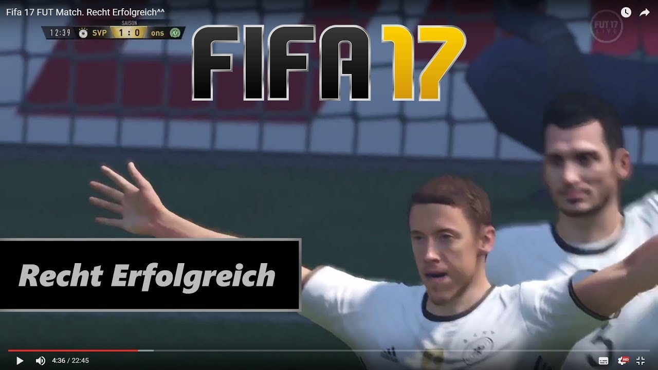 Fifa 17 FUT Match. Recht Erfolgreich^^
