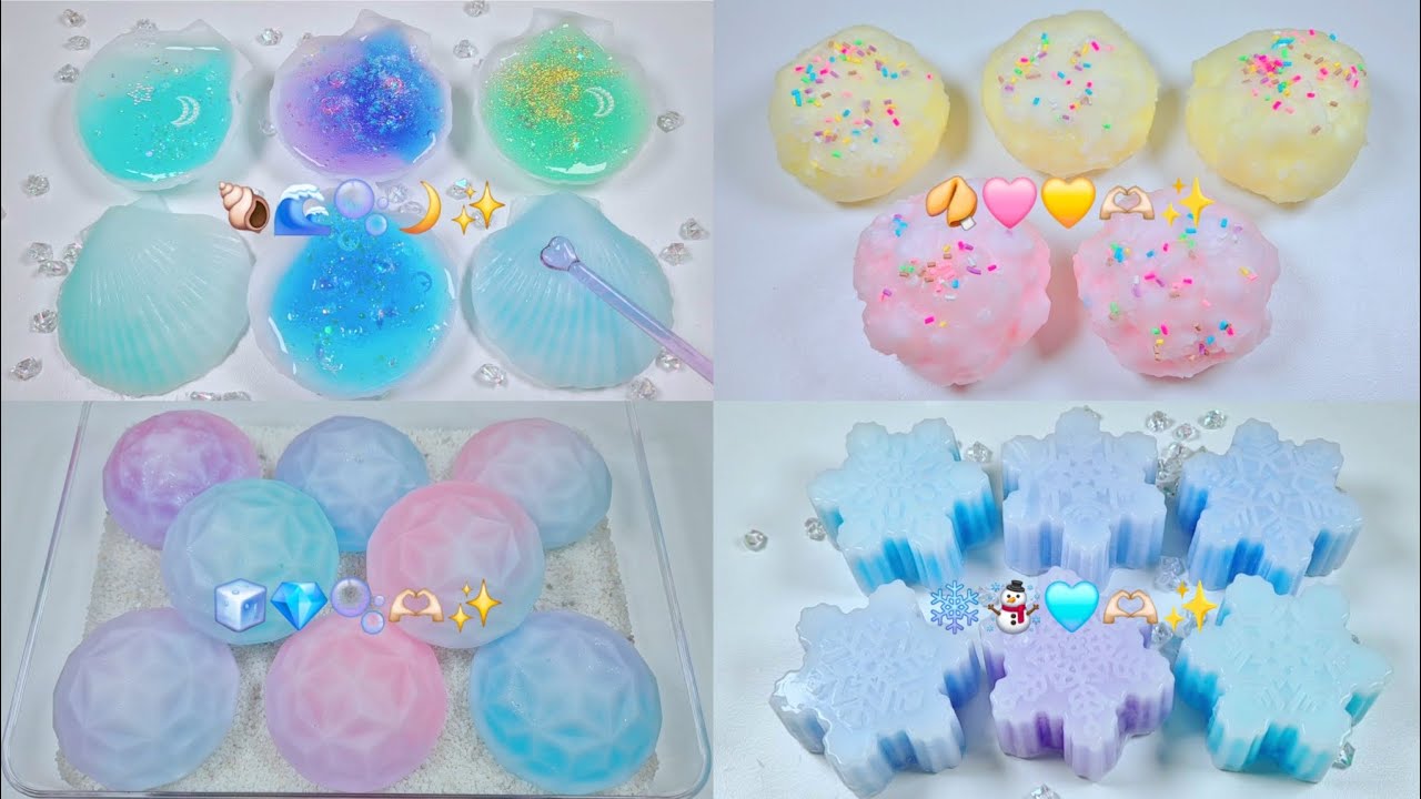 2 Hour Crunchy Wax Slime Compilation 💎 / 2시간 크런치 왁스 슬라임 모음 ASMR ✨️ #slime #asmr