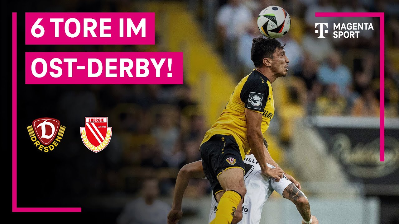 SG Dynamo Dresden - FC Energie Cottbus, Highlights mit Live-Kommentar | 3. Liga | MAGENTA SPORT
