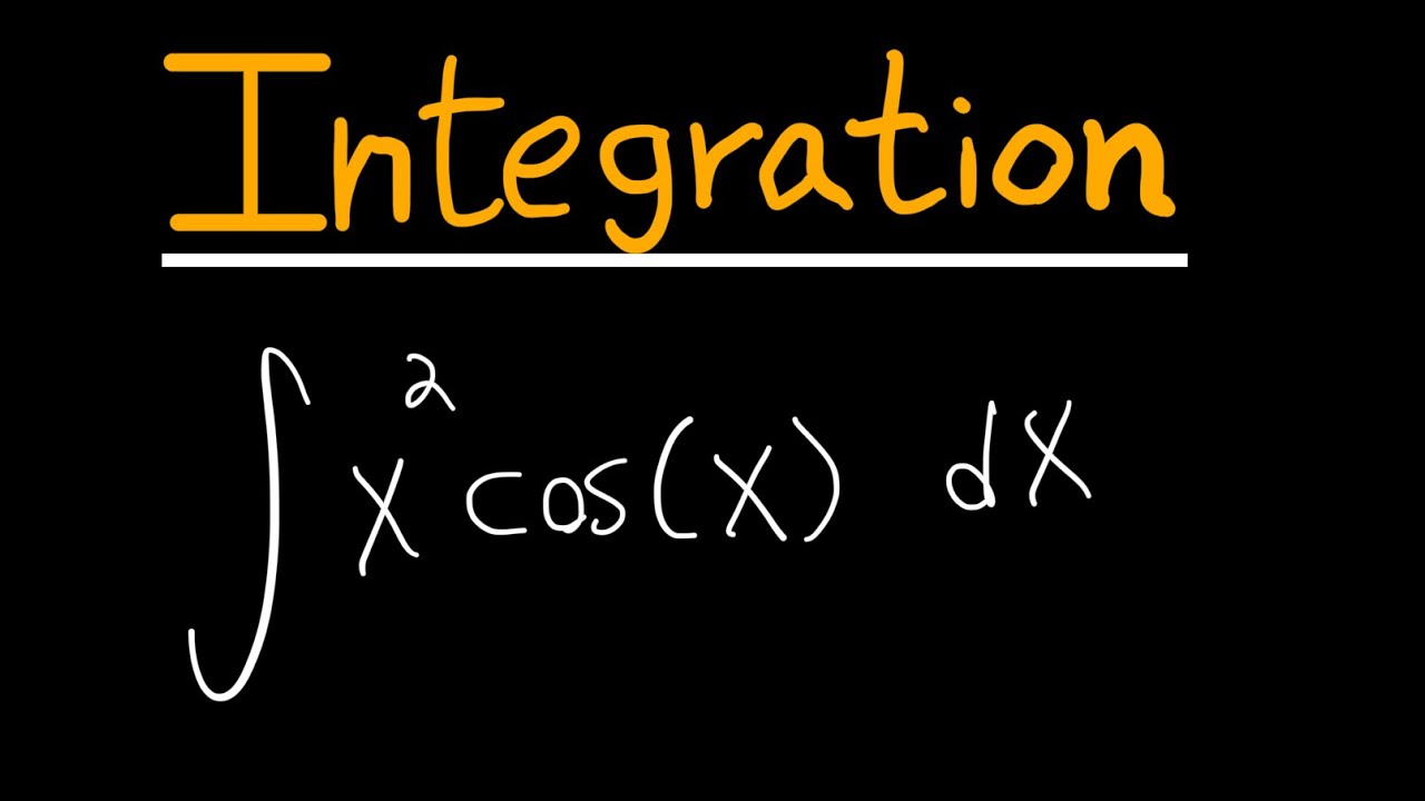 Integral of x^2 cos(x) dx