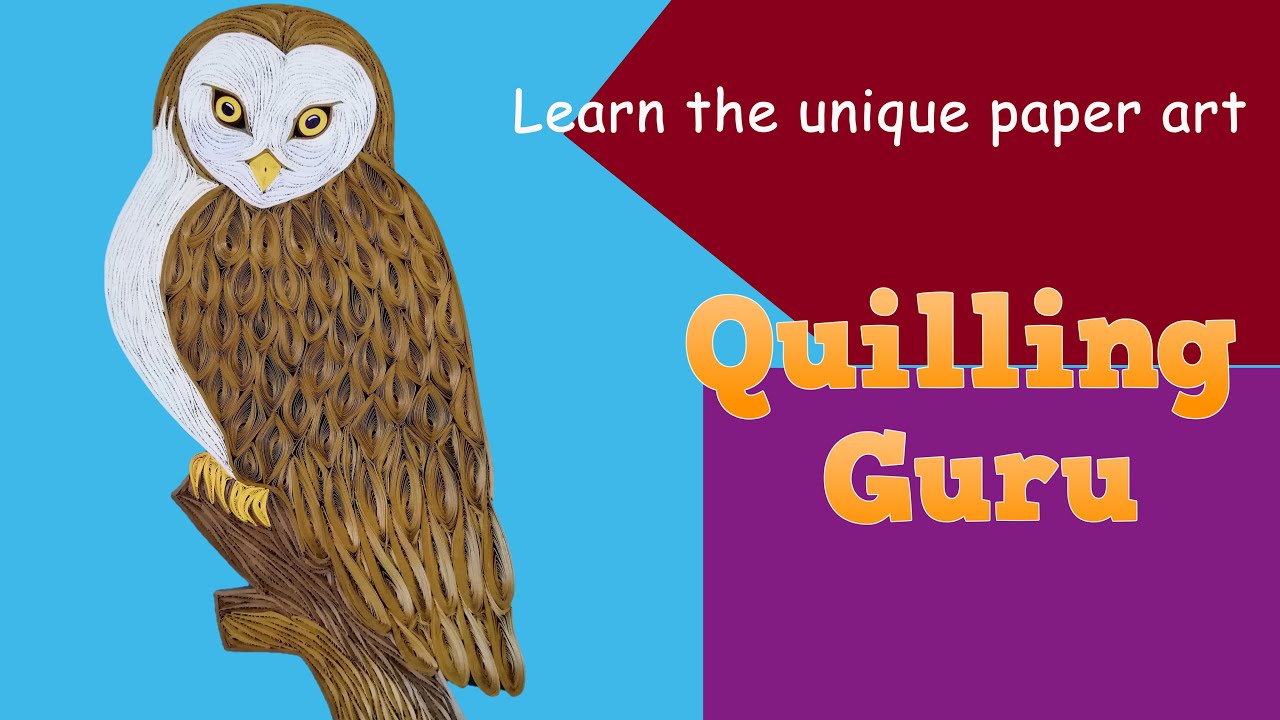 Quilling Owl | How to make a Quilling Bird Tutorial | Paper Quilling for beginners
