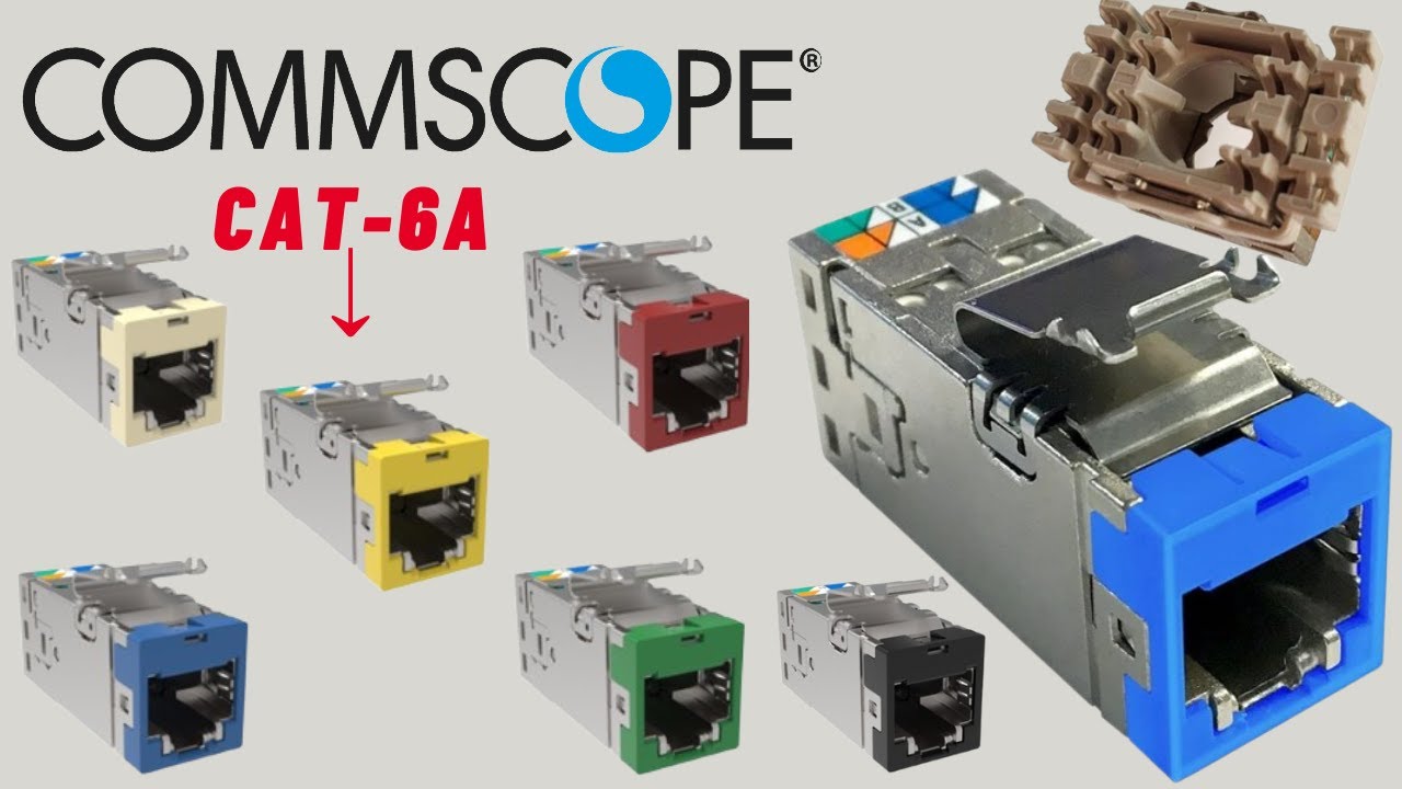 Cómo ponchar Jack CommScope SLX-6AS-BL Cat6A Blindado