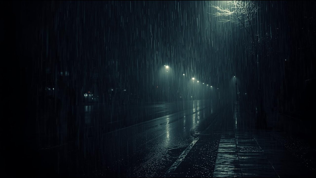 1 Hour Gentle Rain In The Street