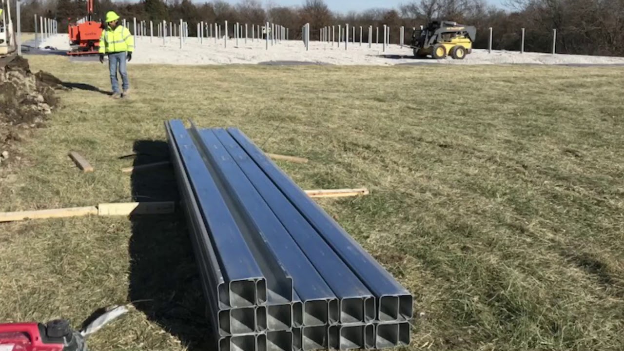 Unirac Ground Fixed Tilt System Driving Piles