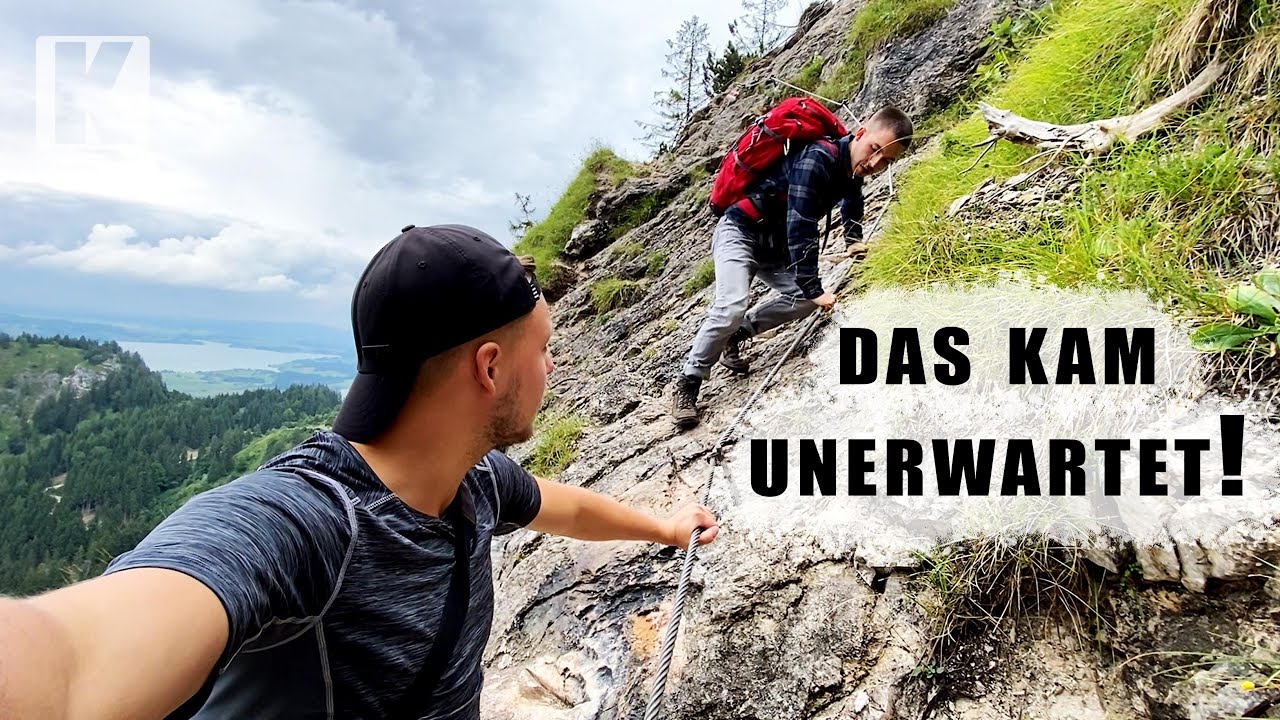 Abbruch am Klettersteig! Tegelberg Wanderung