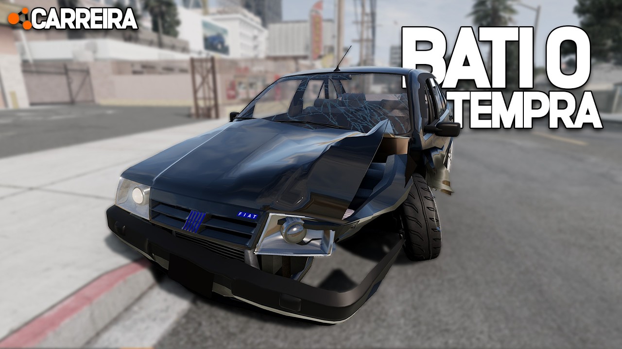 BATI O TEMPRA NA PRIMEIRA SAÍDA! 💀 Fim do Projeto? 🤔 | Carreira BeamNG