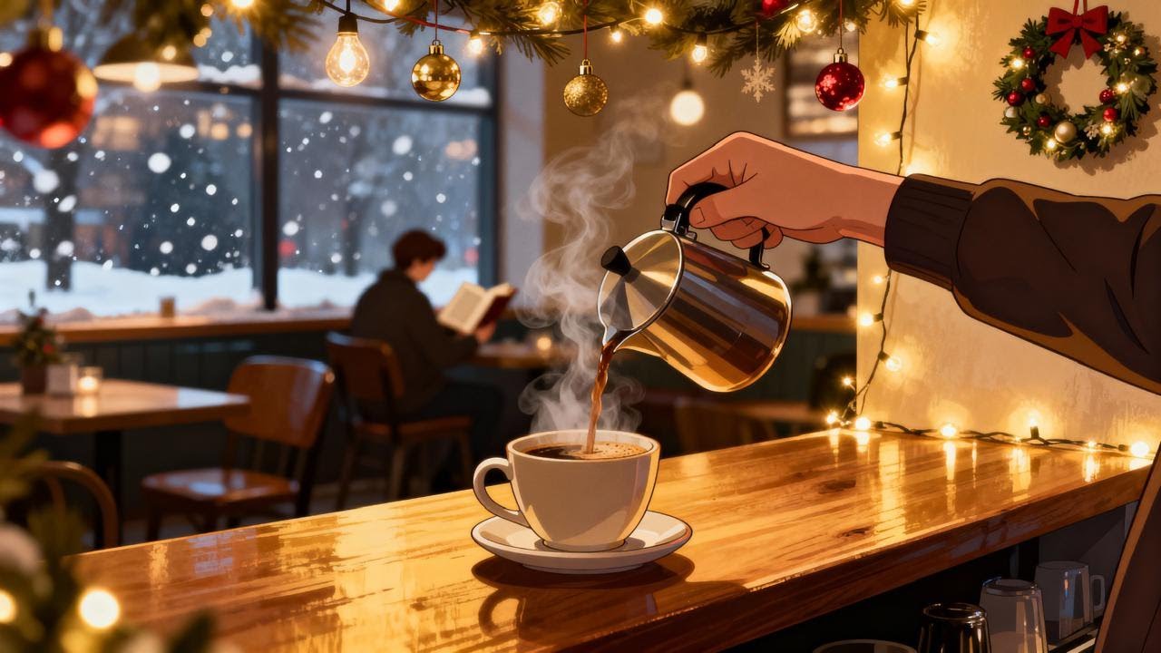 Cozy Christmas Lofi ☕❄️ | Warm Café Beats to Relax & Unwind | Lumi Rose