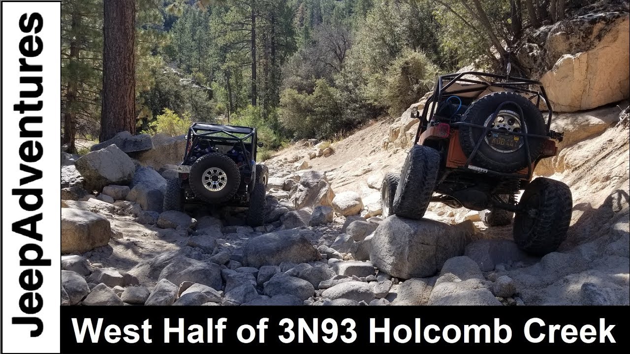 Off-Roading 3N93 Holcomb Creek Difficult 4x4 Trails West Rock Gardens in 4k UHD