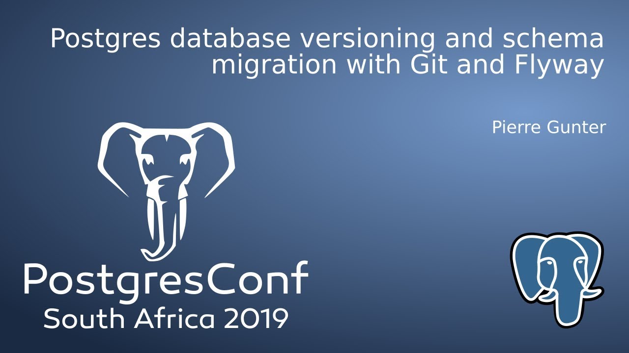 Postgres database versioning and schema migration with Git and Flyway