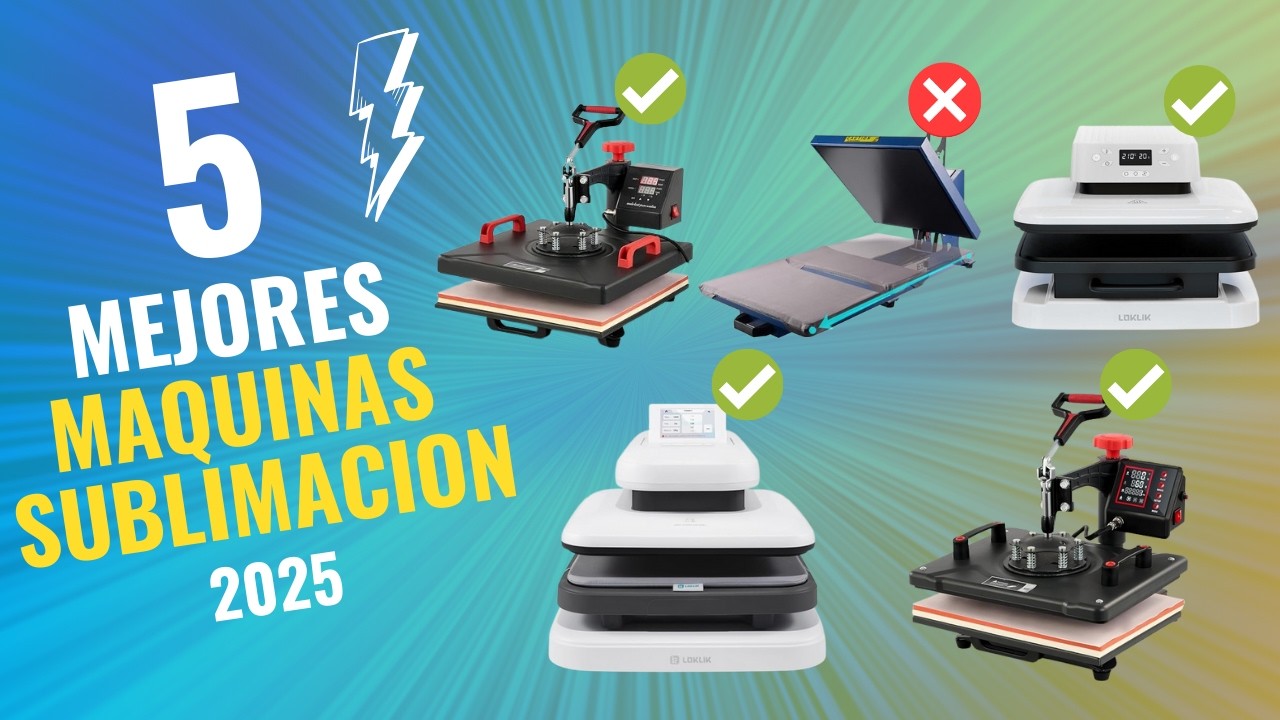👕🔥 Las 5 Mejores M&aacute;quinas para Hacer Camisetas de 2025 Calidad-Precio en Amazon ✅ Sublimaci&oacute;n Barata