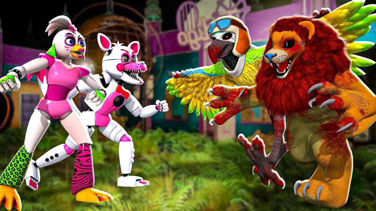 FNAF Animatronics VS Mascots In Indigo Park