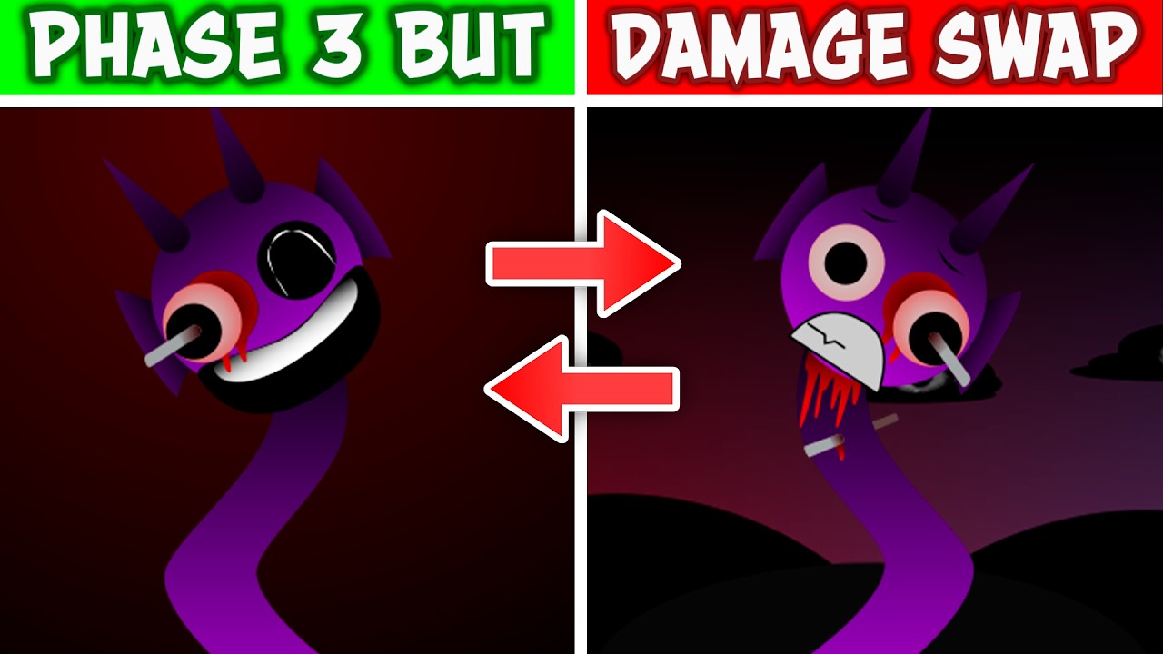 Sprunki Phase 3 But DAMAGE SWAPPED BI-SHIFTED
