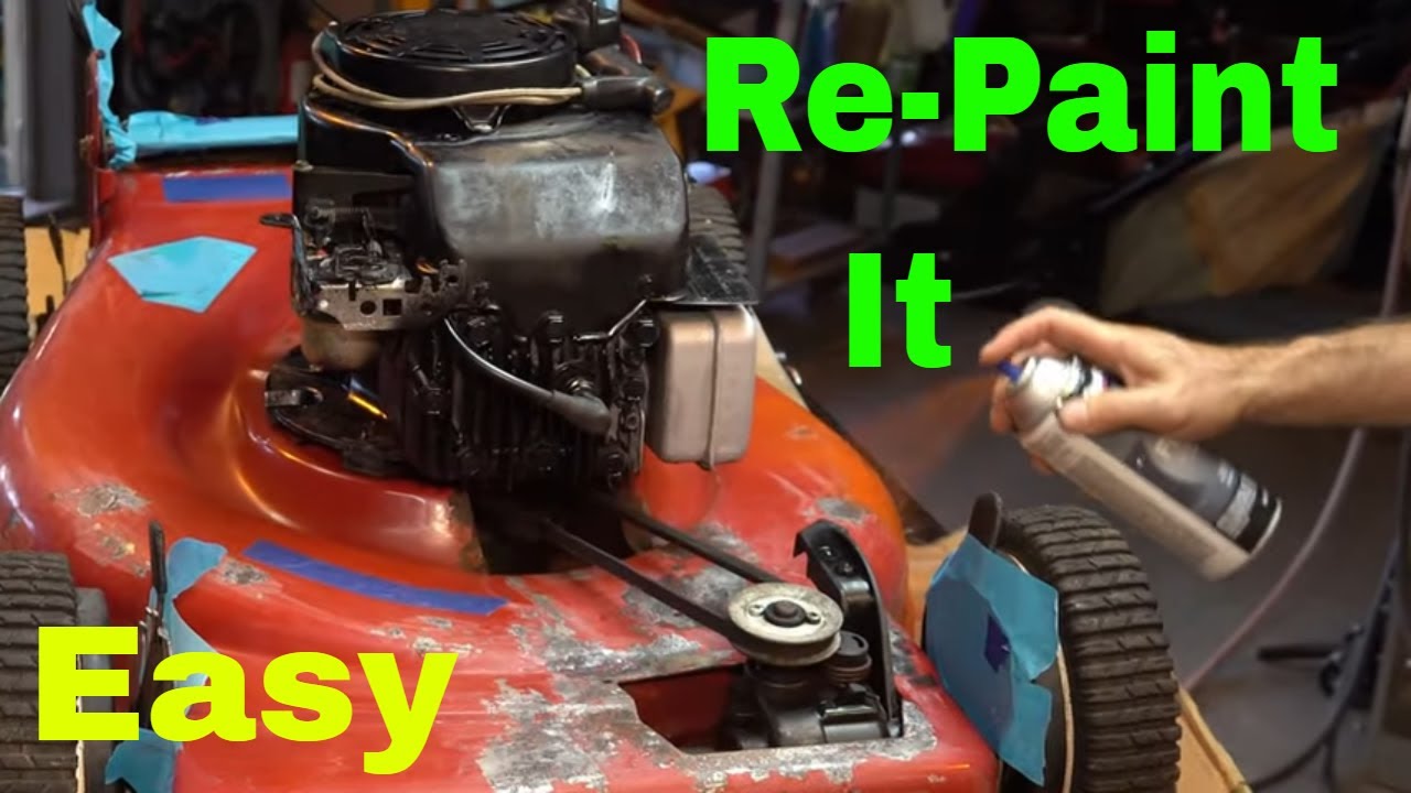 How To Repaint/Refurbish a Lawnmower ~ Craftsman 22inch Self Propelled Using Simple Tools & Supplies