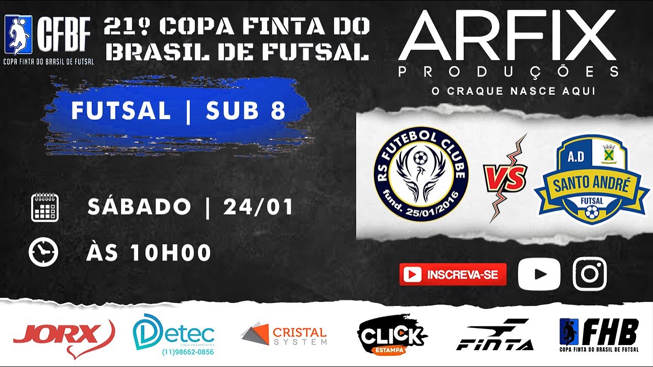 RS SÃO CAETANO x AD SANTO ANDRÉ | FUTSAL - SUB 8