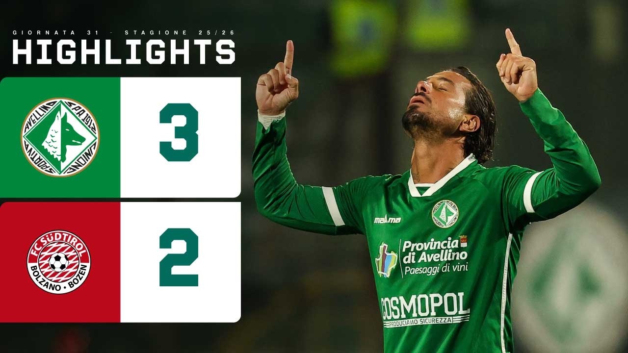 Avellino-Südtirol 3-2 | Tre vittorie consecutive per la squadra di Ballardini | HIGHLIGHTS Serie BKT