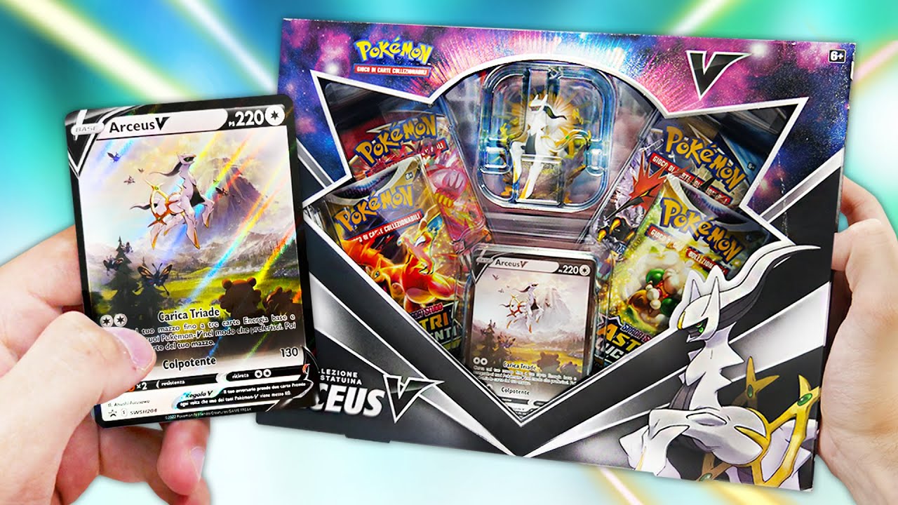 APRO LA NUOVA COLLEZIONE CON STATUINA ARCEUS! - Pokemon TCG Collezione Arceus-V Special Art