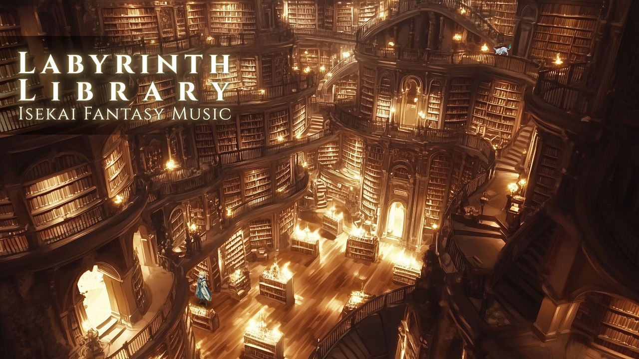 [Isekai Fantasy Music] Scholarly Celtic Piano for Focus | 灯火の迷宮図書館 ─ 癒やしのケルトピアノ【勉強・集中用BGM】