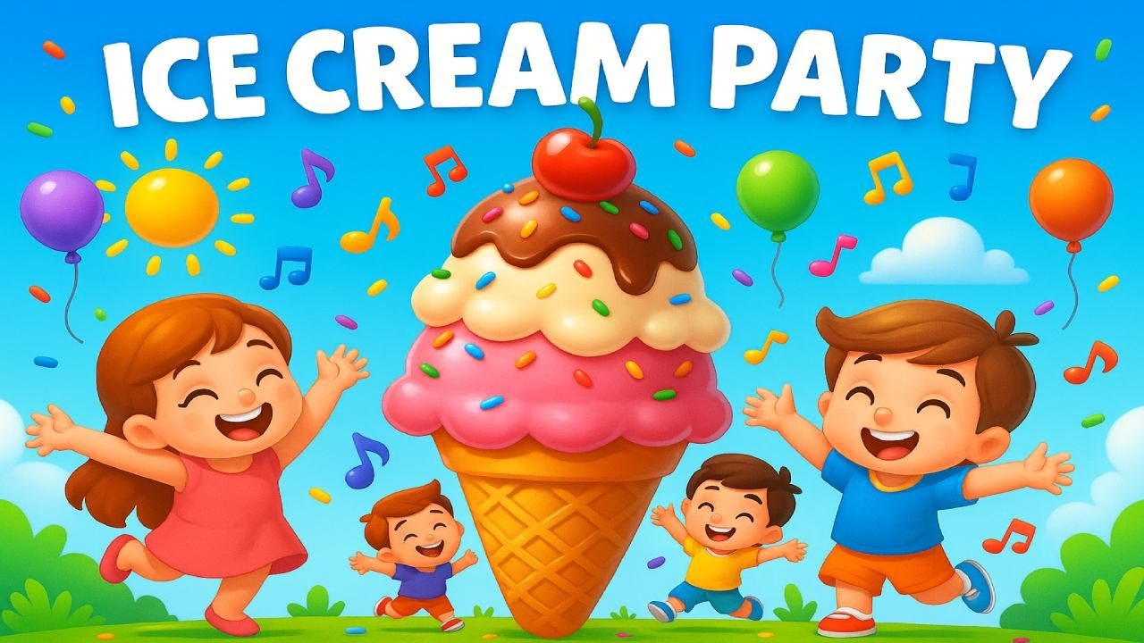 Ice Cream Party 🍦 | Fun Summer Song for Kids | Dance, Sing & Enjoy!