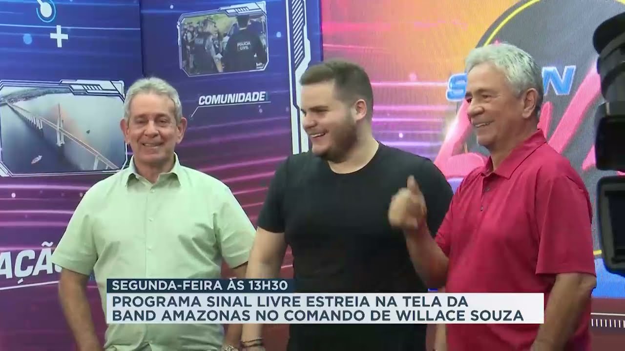 Tudo pronto para estreia do Programa Sinal Livre na Band Amazonas (Segunda a Sexta 13h30)