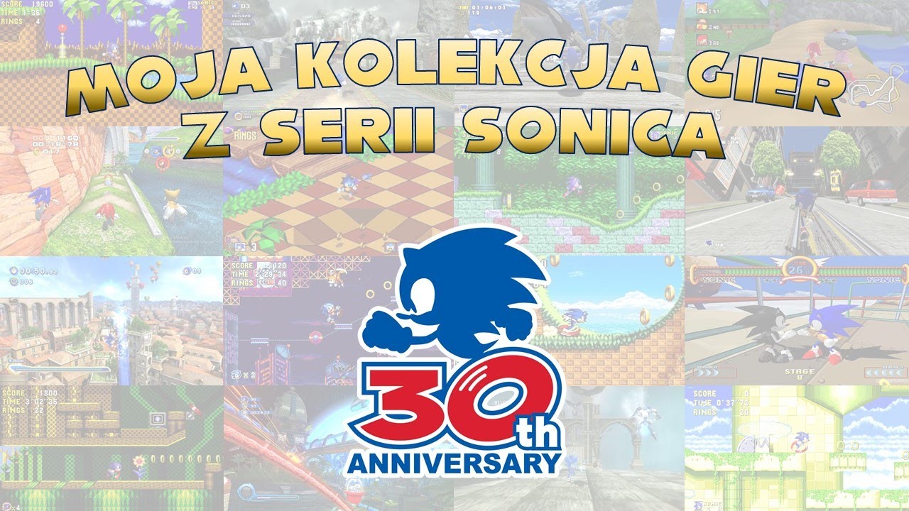 Moja kolekcja gier z serii Sonic the Hedgehog z okazji 30 lat serii