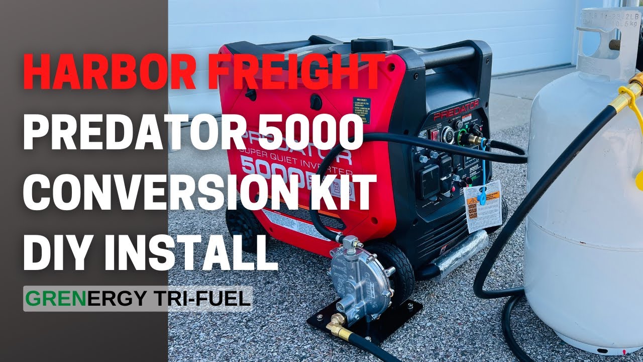 Predator 5000 Inverter Generator Harbor Freight - DIY Propane and Natural Gas Conversion Kit