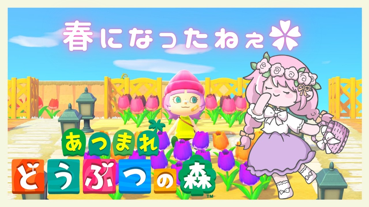 【あつまれどうぶつの森】ぽかぽかしてきた島でスローライフ🏝🌸