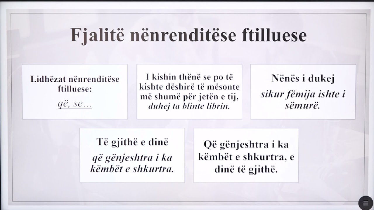 9 01 067 - Java 17 - Gjuhë shqipe - Fjalia e përbër me pjesë të nënrenditura ftilluese