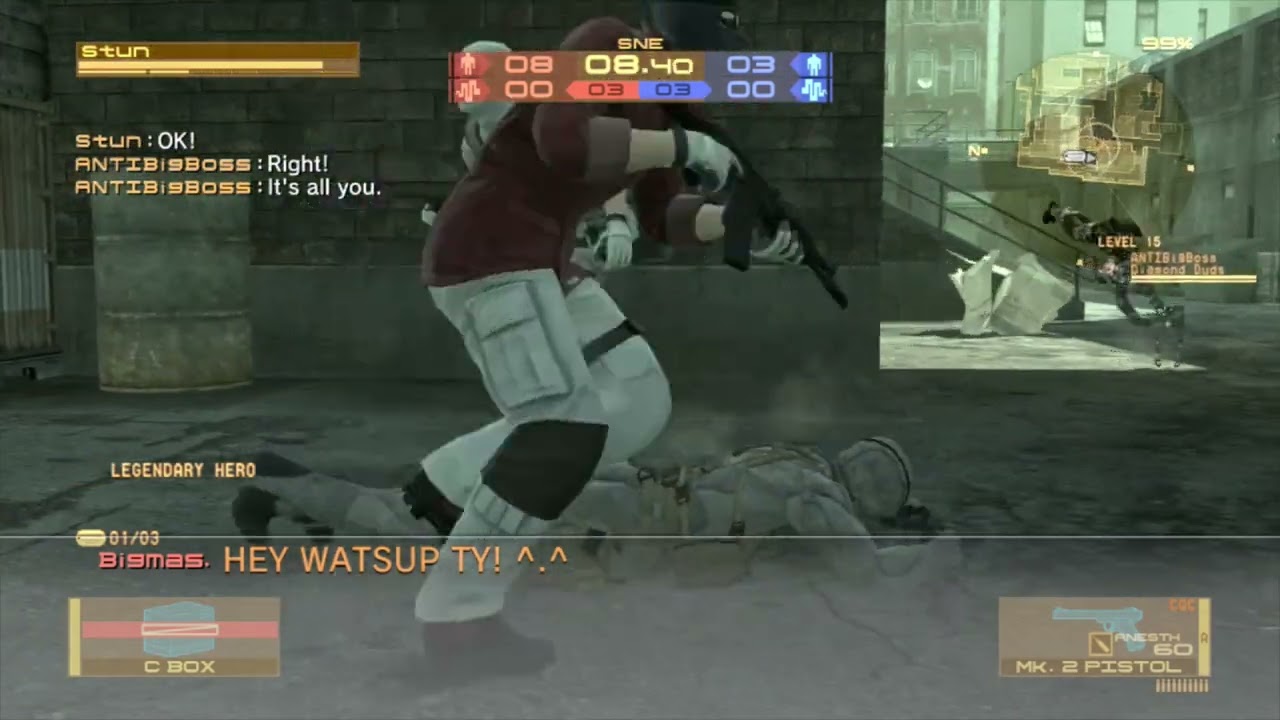 Insanely clutch, but quick round as Snake in MGO2