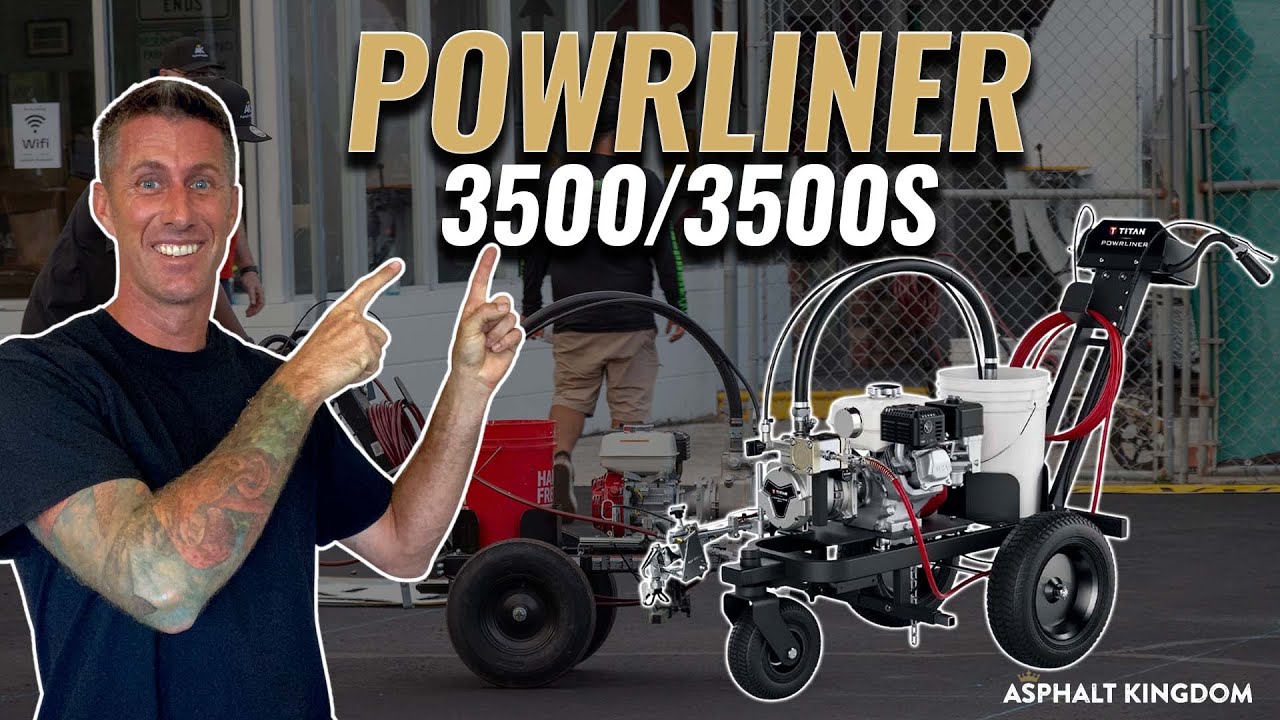 Машины для разметки дорог Titan PowrLiner 3500/3500S | Asphalt Kingdom