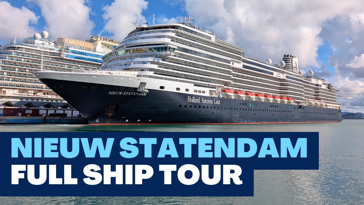 Nieuw Statendam Full Ship Tour. Wycieczka statkiem wycieczkowym klasy Pinnacle firmy Holland Amer...