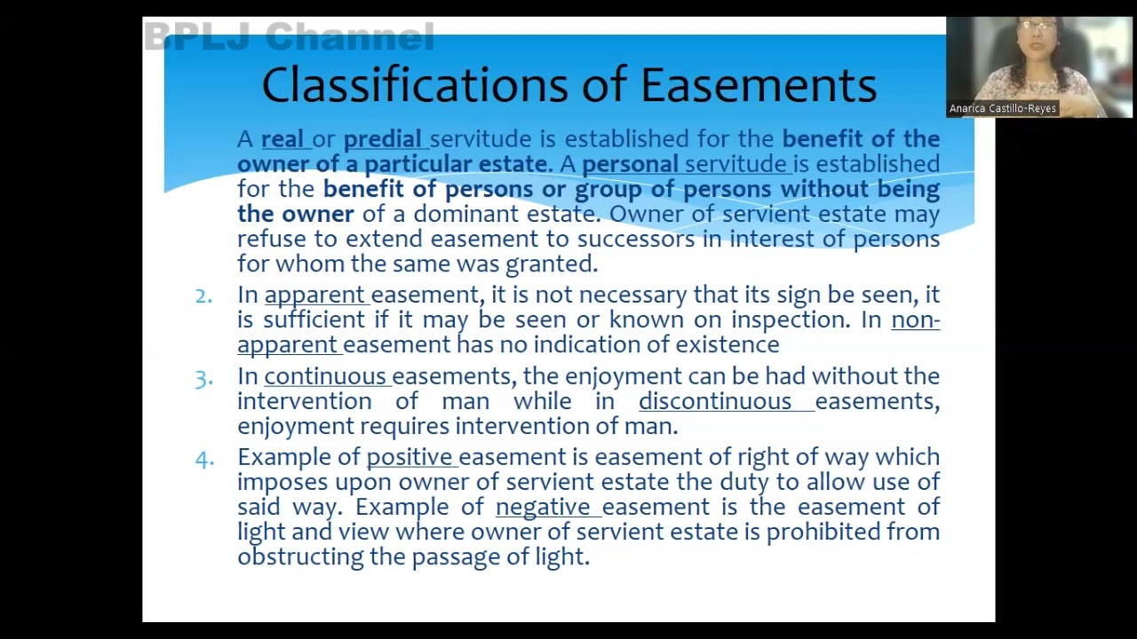 PROPERTY - Easements