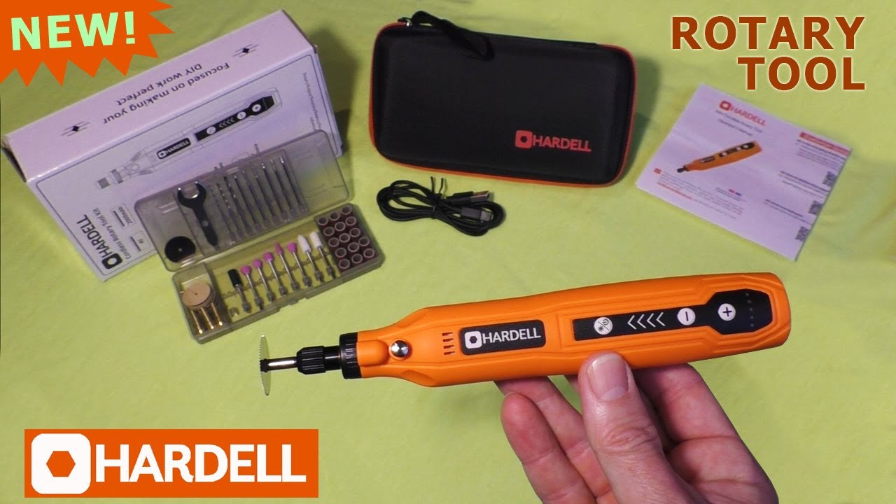 HARDELL Rotary Tool Kit with Rechargeable Battery PERFECT
