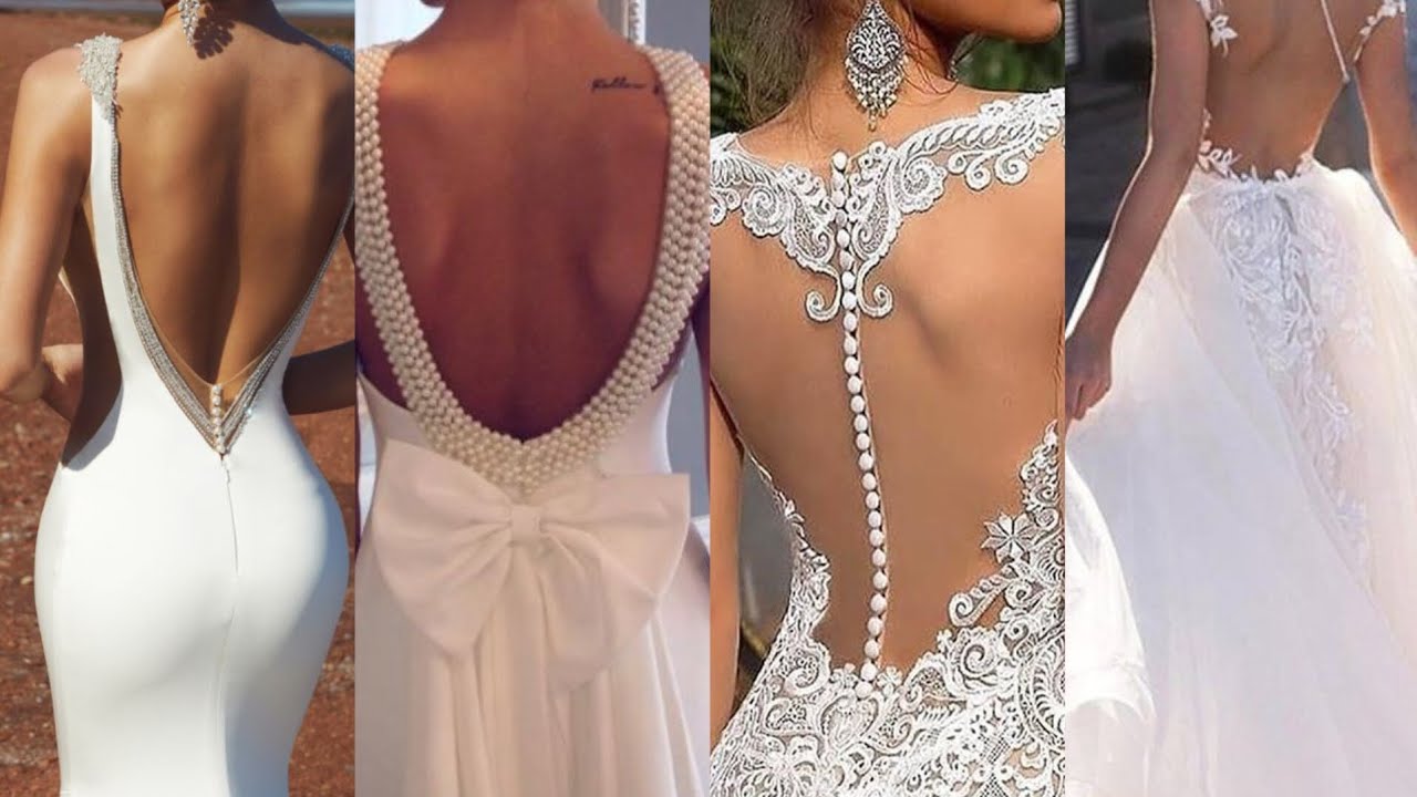 Sultry Elegance: Showcasing Stunning Low Back Wedding Dresses. 2024 WEDDING TREND