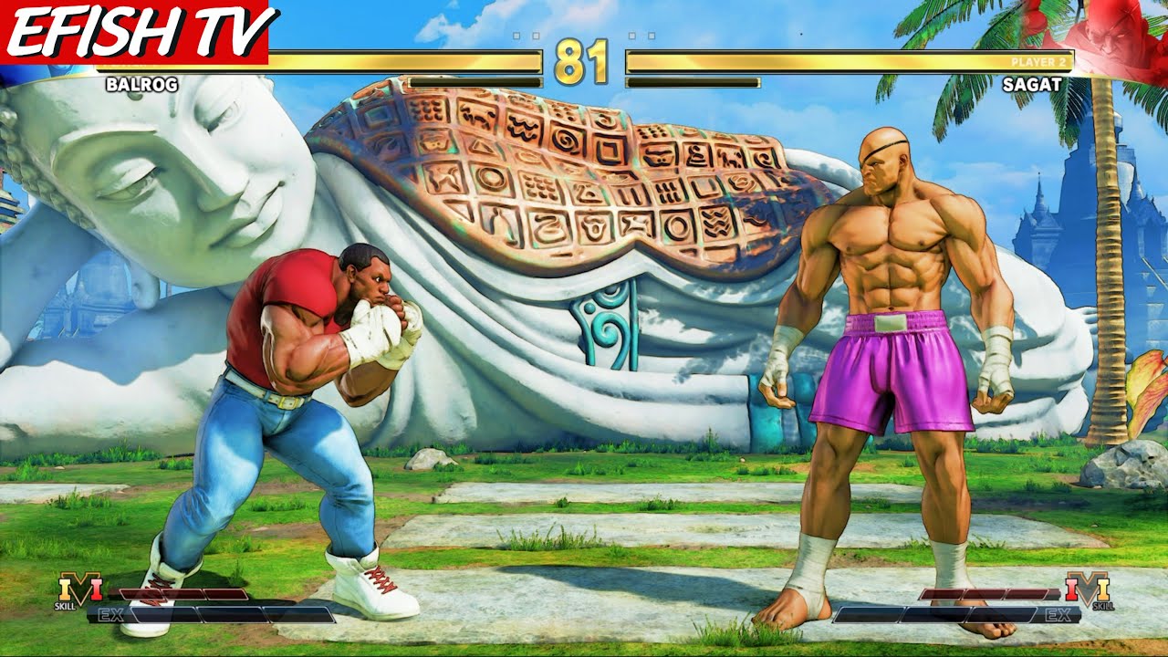 Mike-Like Balrog vs Classic Sagat (Hardest AI) - STREET FIGHTER V