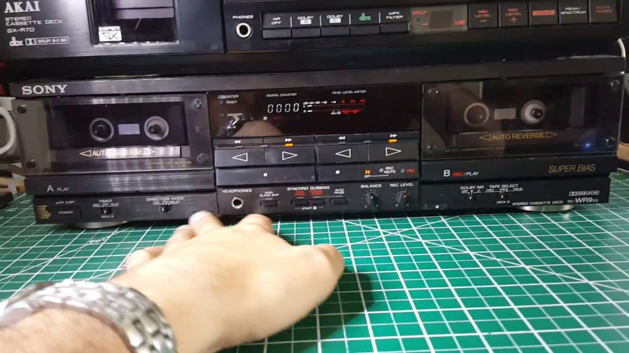 Sony TC-WR9ES Dual Cassette Deck Dolby B and C Synchor Dubbing