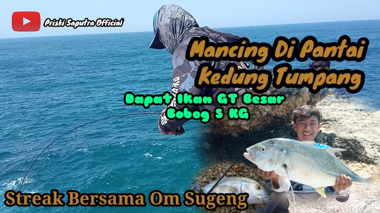 UMPAN ANTI BONCOS - Mancing Ikan Besar GT Di Tebing Kedung Tumpang Tulungagung STRIKE!!! #01