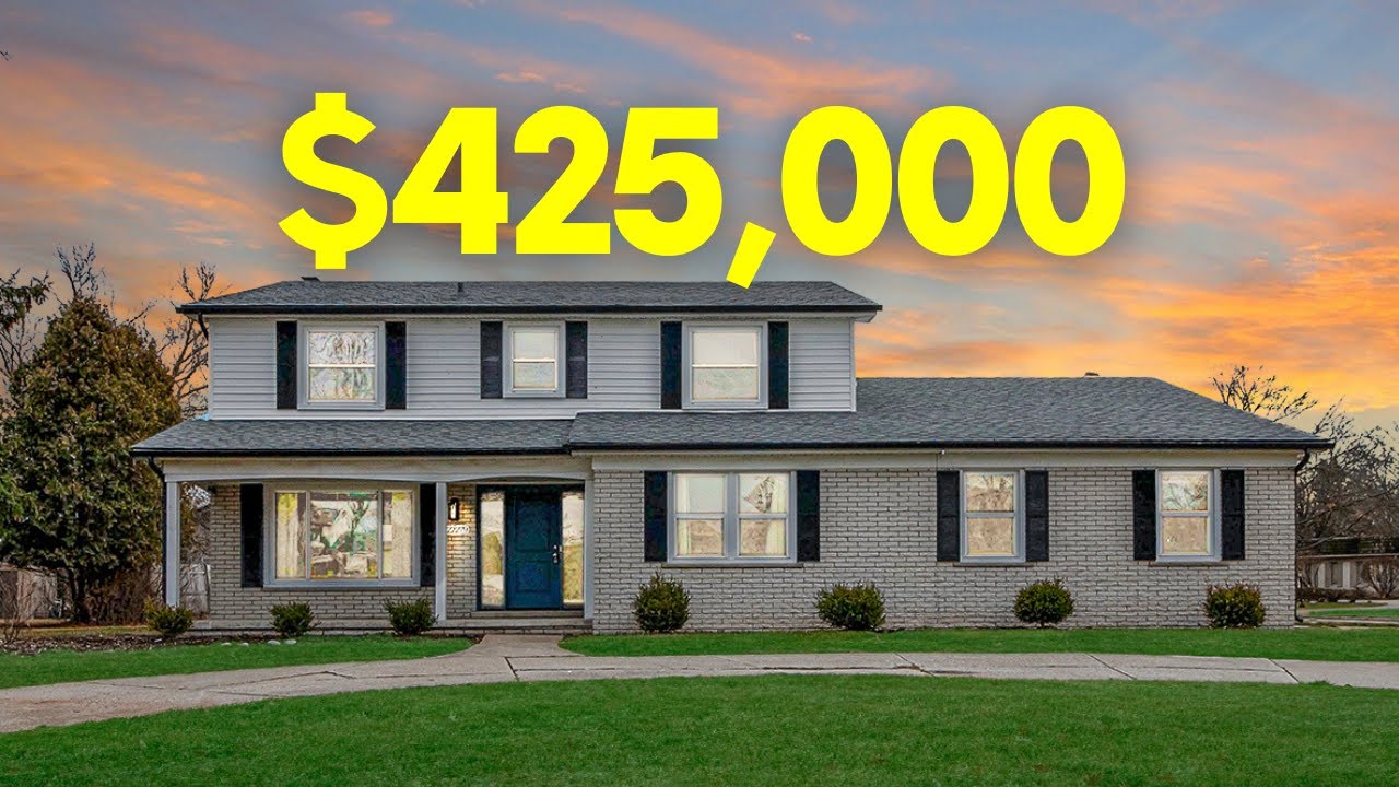 Inside a FULLY UPDATED $425,000 colonial in Southfield MI