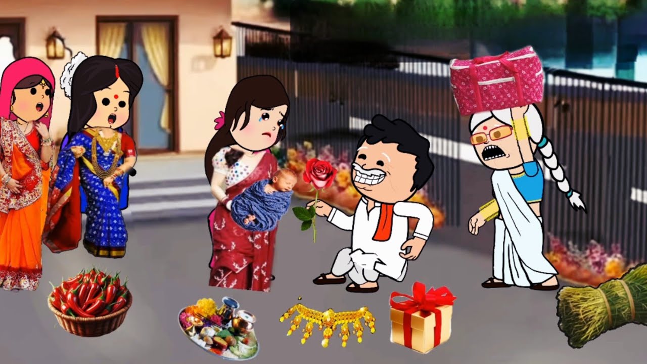 मजबूर औरत के फायदा उठाएं ससुर😧ll मस्त अवधी कॉमेडी वीडियो#rinkicartooncomedychannel 