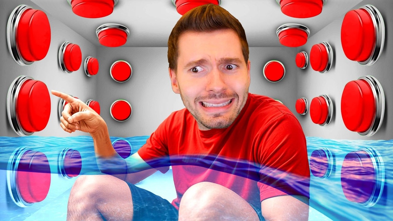 LIPÃO sobrevivendo a 100 BOTÕES MISTERIOSOS! - Button Prison