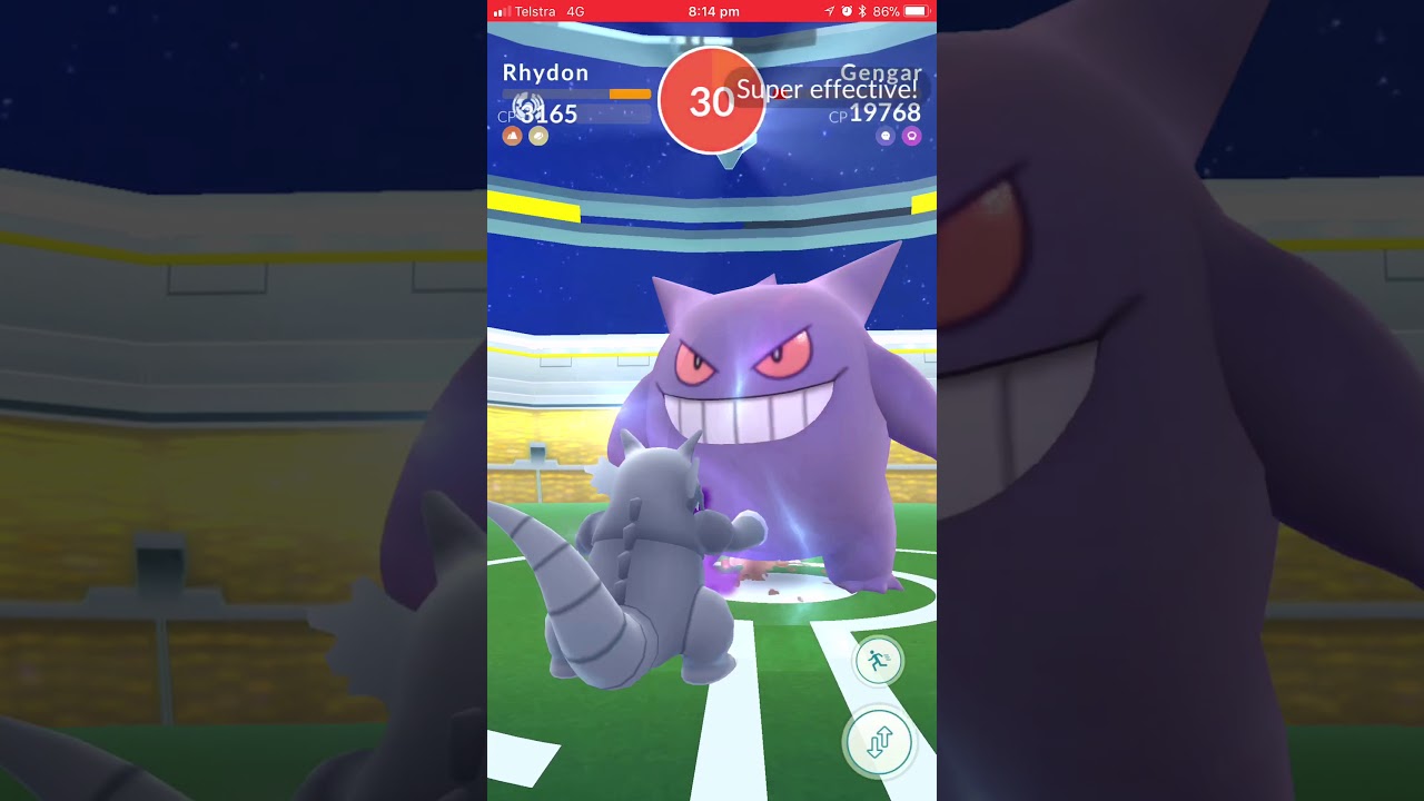 Pokémon Go - Level 3 Raid - Gengar Solo