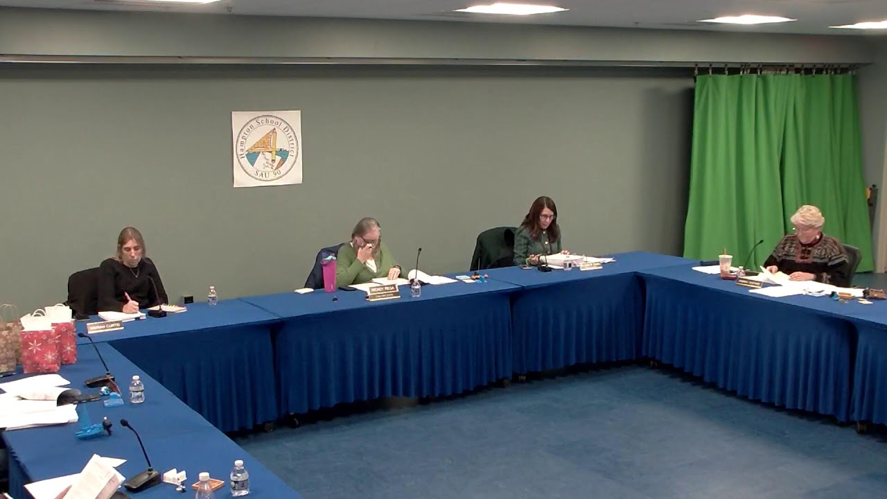 SAU90 Hampton School District School Board December 9, 2025