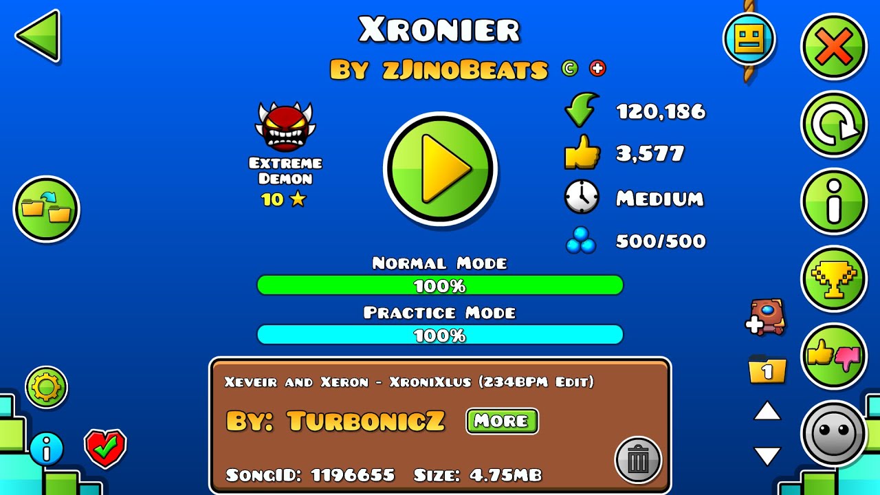 (Fluke from 64%) Xronier by zJinoBeats (Extreme Demon)